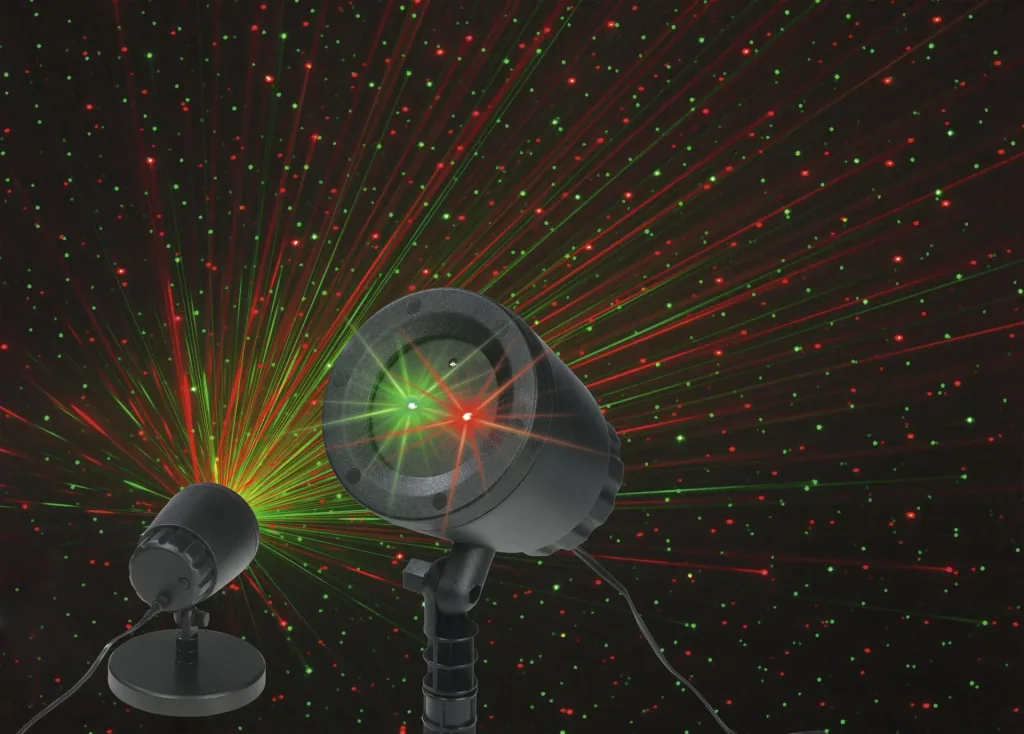 Laser-Strahler, outdoor-geeignet, illuminiert Flächen bis zu 300 m²