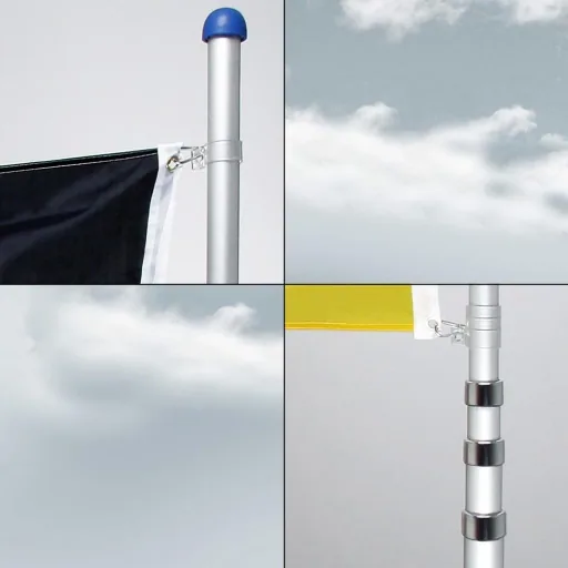 Fahnenmast 630cm Deutschland | Teleskop