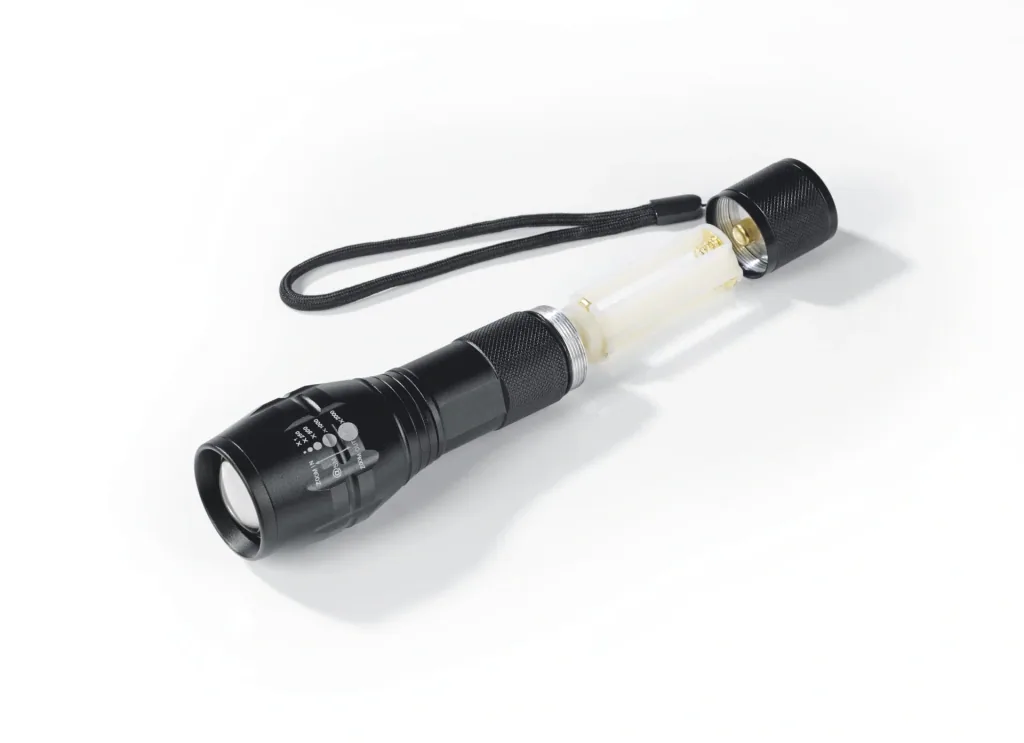 Power-Taschenlampe mit Schocklicht