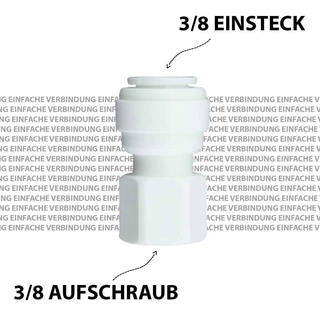 Adapter 3/8 Aufschraub 3/8 Einsteck