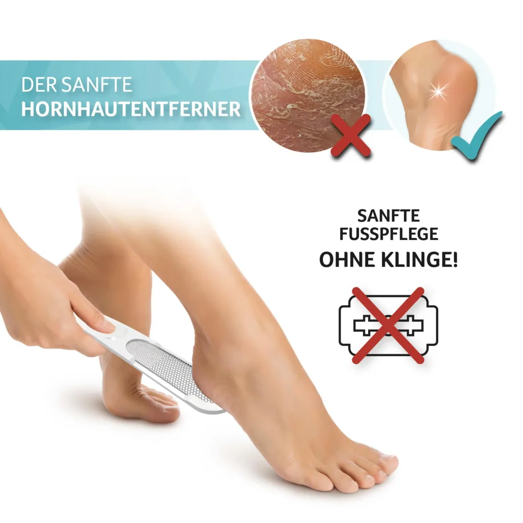 MIWIAM Hornhautentferner, Hauthobel, Weiß
