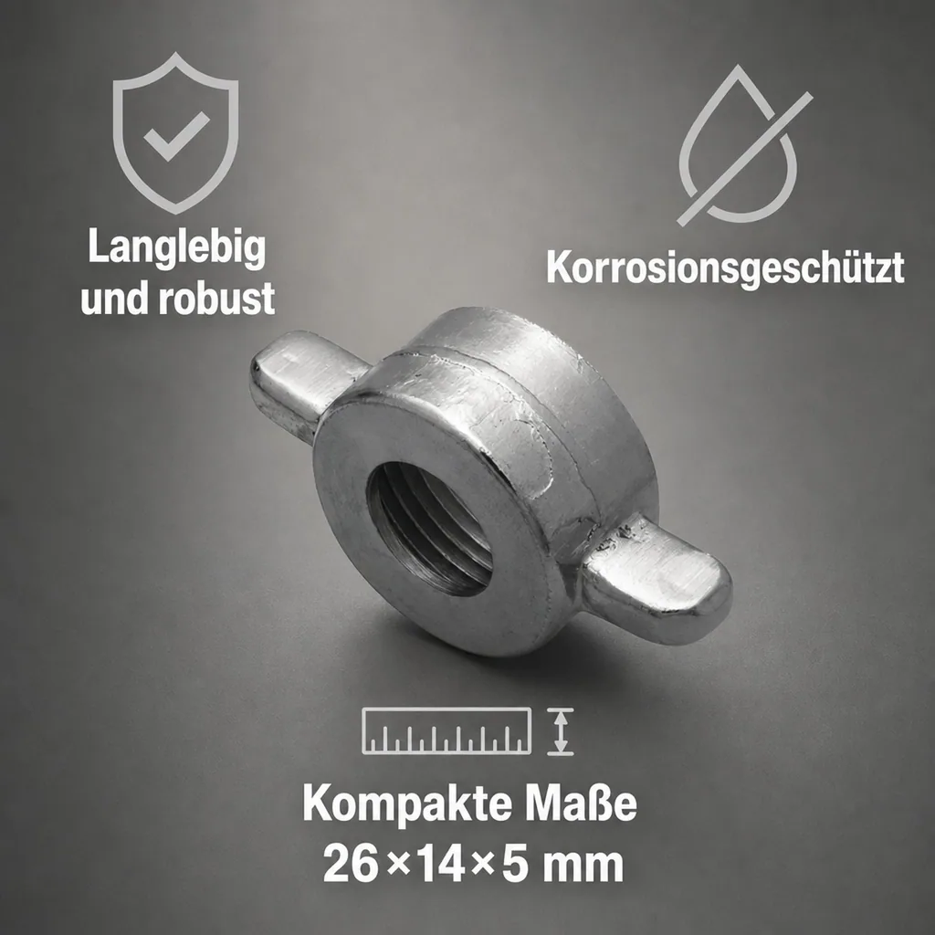 Flügelmutter 5/8" für Bierschlauch oder CO2 Schlauch