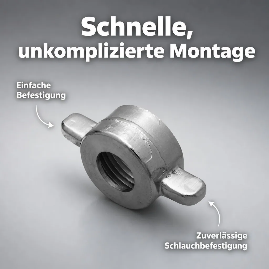 Flügelmutter 5/8" für Bierschlauch oder CO2 Schlauch
