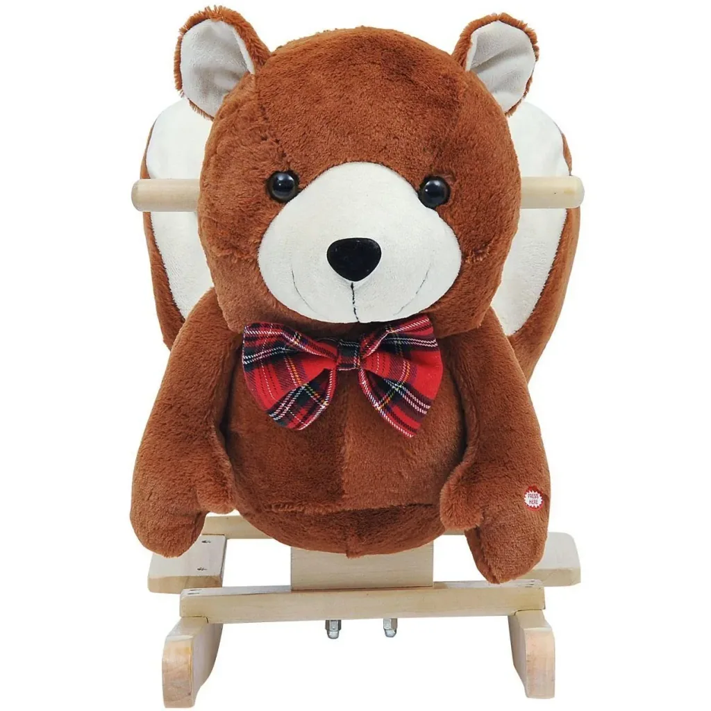 Schaukelbär Schaukelwippe: Bär mit Musik und Kuschelfell