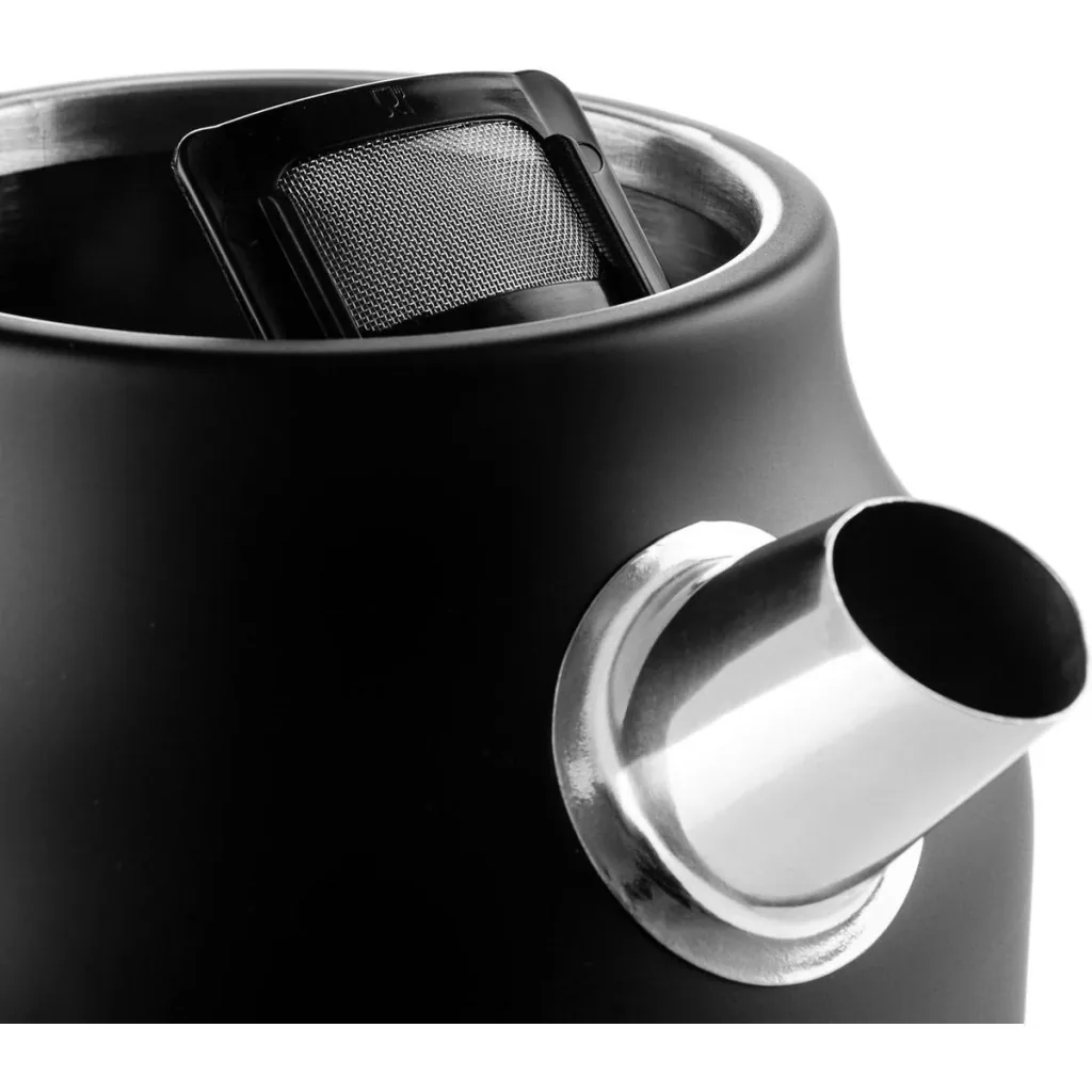 Retro-Wasserkocher - 1,7 Liter - Schwarz