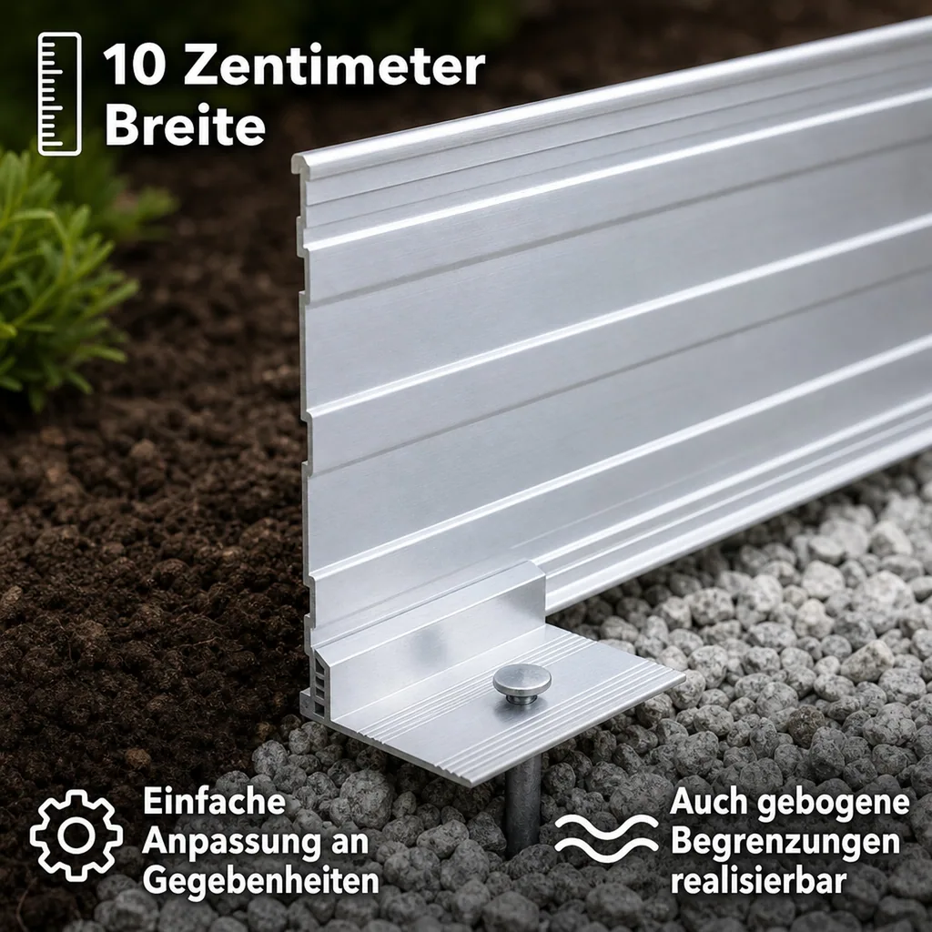 Green Universe Rasenkanten 10cm x 200cm | Beeteinfassung | Beetumrandung | Beetbegrenzungen
