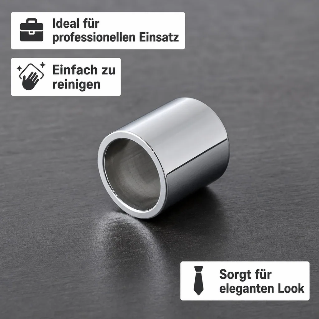 Distanzhülse, Abstandshalter, Abstandshülse - für Schankhahngewinde, 60 mm, Chrom