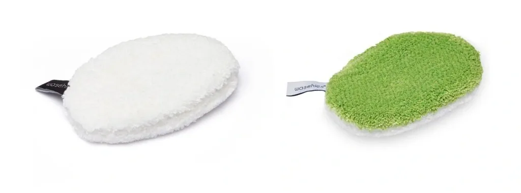 Baby-Wasch-Pads "Waschies", Abschmink-Pads, 2er Set, Grün/Weiß