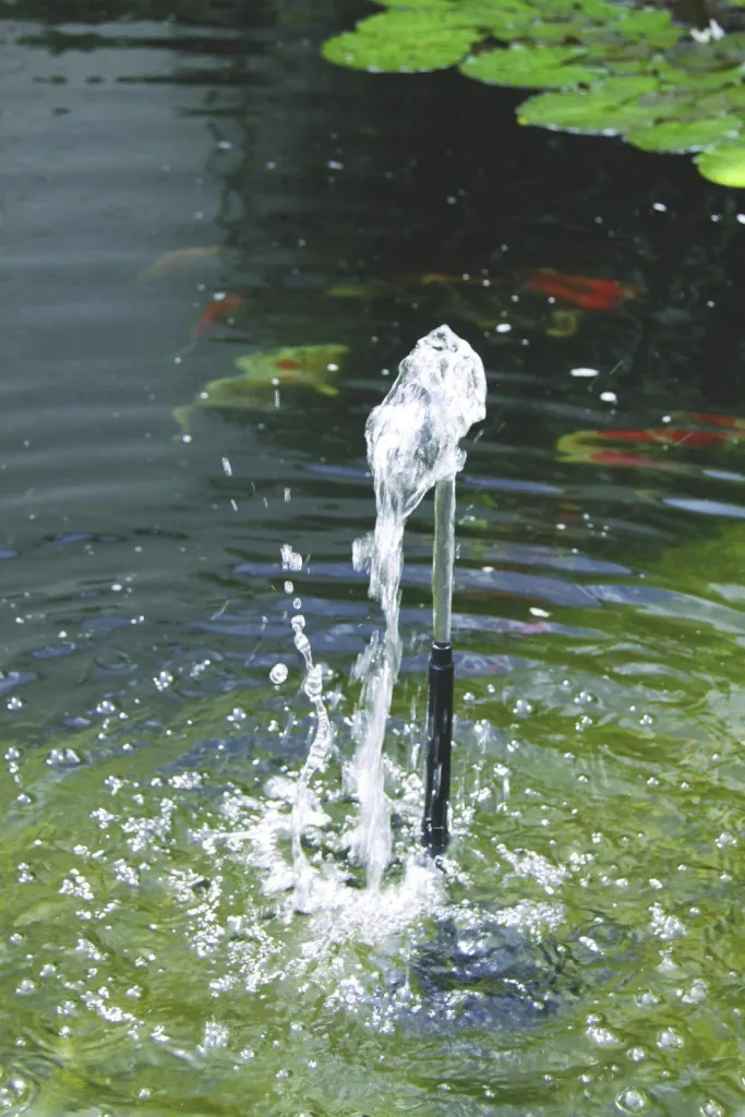 Teichpumpe "Milano" mit Trockenlaufschutz, Steigrohre und Sprinkler, 750 l/h