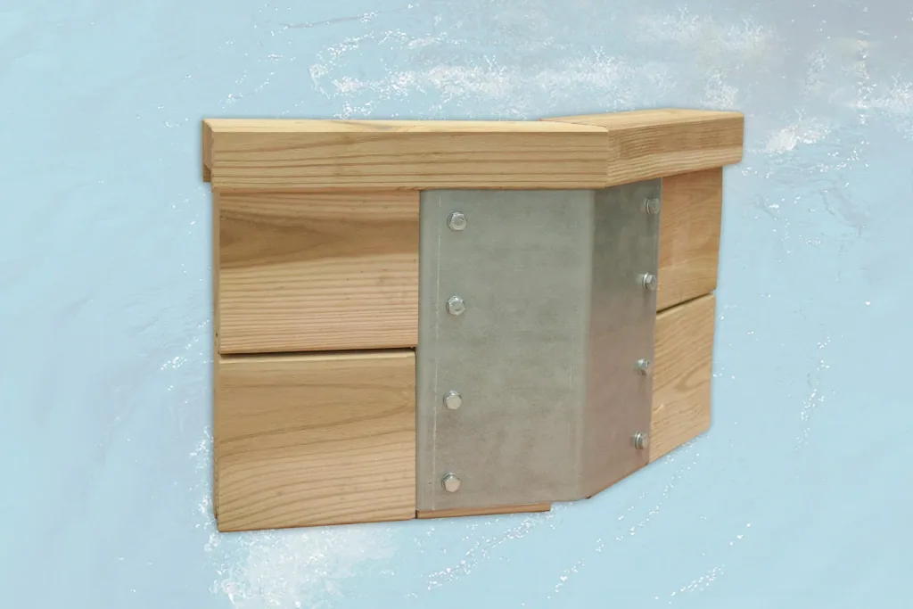 Massivholzpool 594, 714 x 376 x 116 cm, Sparset inkl. Sandfilteranlage und Technikraum