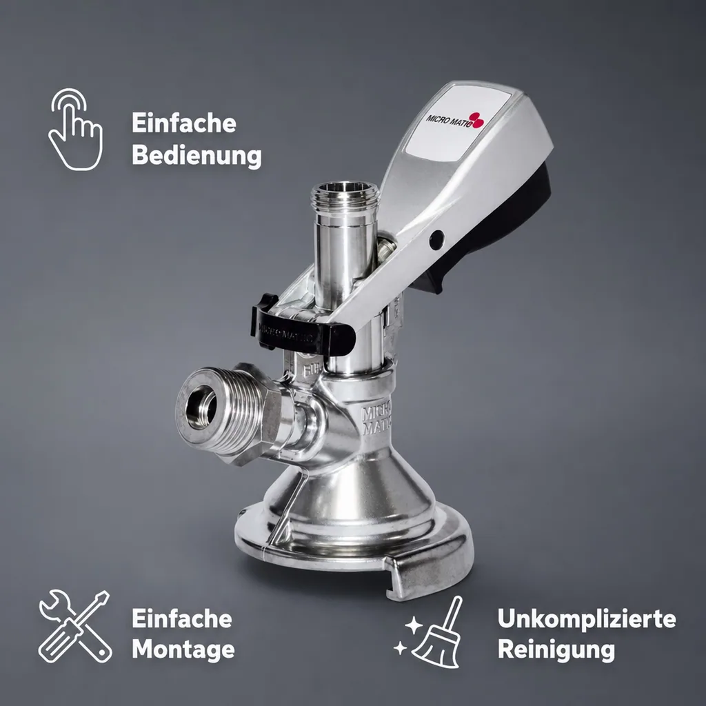Kombi - Zapfkopf, Keg Anschluss - Micro-Matic, Kelleranstich