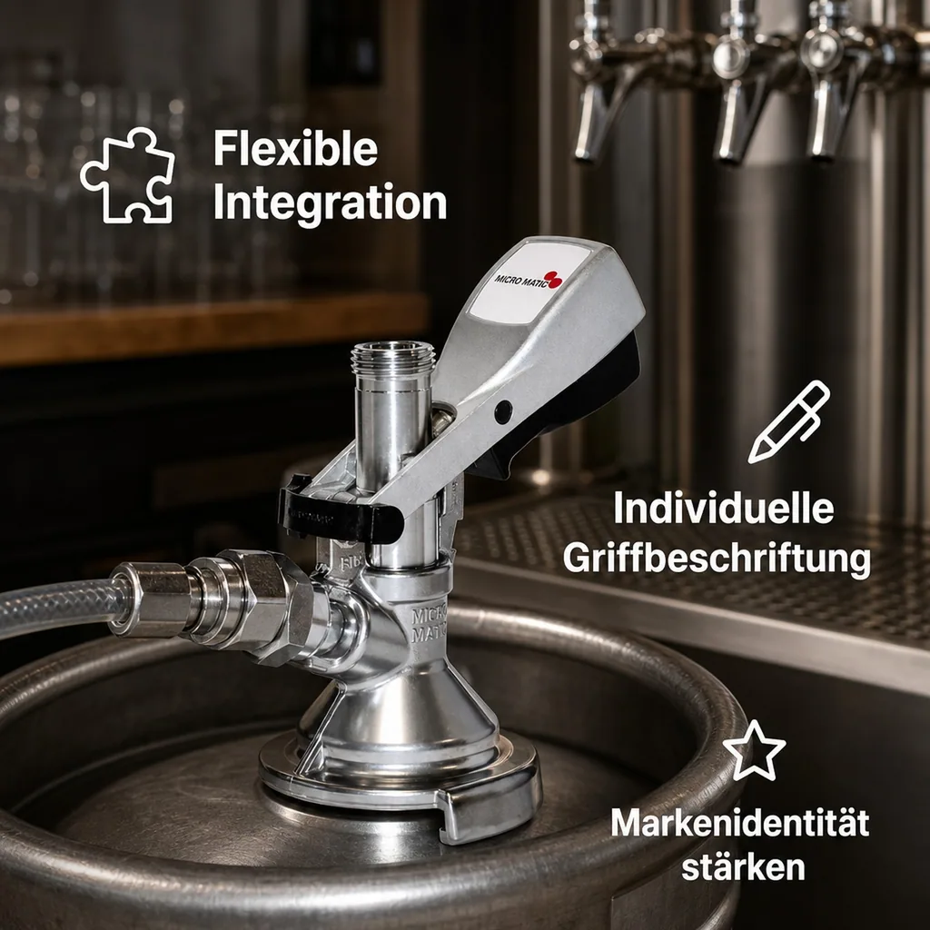 Kombi - Zapfkopf, Keg Anschluss - Micro-Matic, Kelleranstich