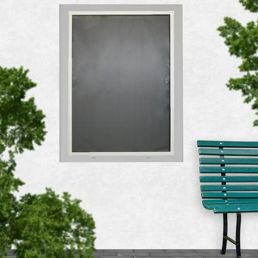 Teleskop-Insektenschutzfenster slim mit Pollenschutz 120 x 140 cm, weiß