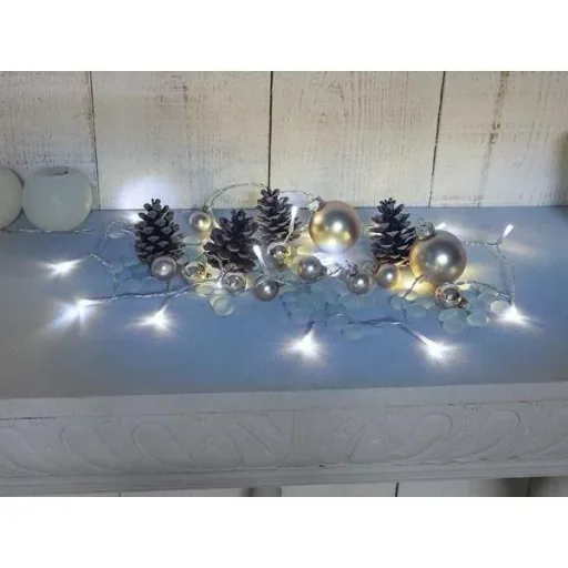 Vellight Weihnachtsbeleuchtung - 2m - 20 LEDs - Weiß - nur für Innenräume