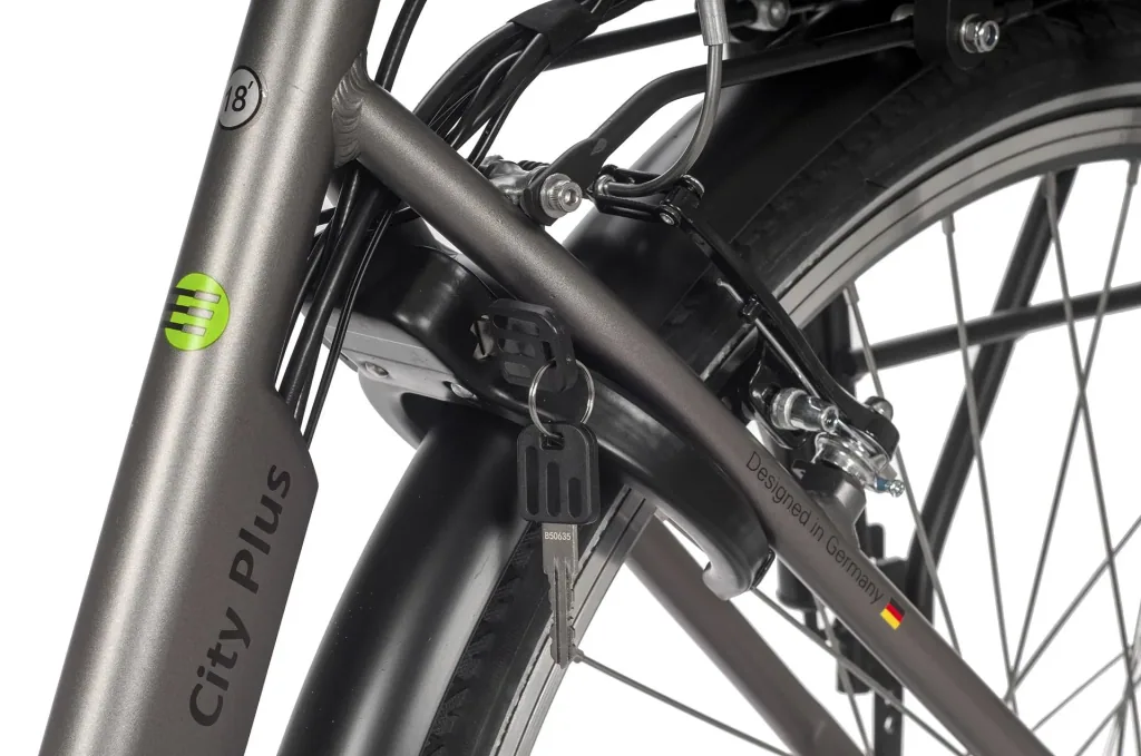 Unisex City E-Bike 28 Zoll, Rahmenhöhe 45 cm, 7-Gang Nabenschaltung, silberfarben, München