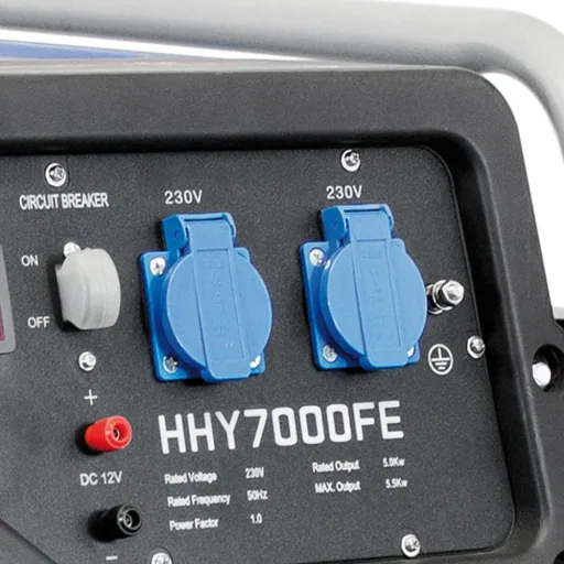 Generator 7,5kW mit 420cc OHV-Benzinmotor mit Elektrostarter & Radsatz