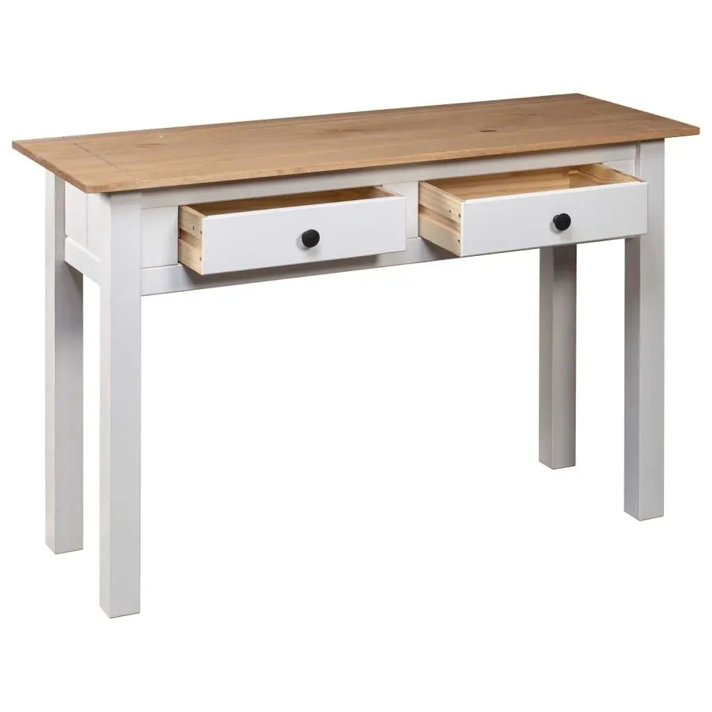 Wandtisch Panama Range 110x40x72 cm Kiefer massiv weiß
