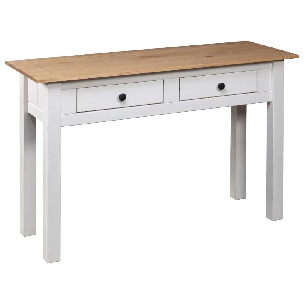 Wandtisch Panama Range 110x40x72 cm Kiefer massiv weiß