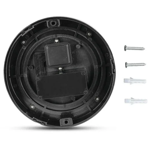 VT-831 LED-Wandleuchte - 7W - 3000K - 400 Lumen - Schwarz - Rund