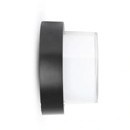 VT-831 LED-Wandleuchte - 7W - 3000K - 400 Lumen - Schwarz - Rund