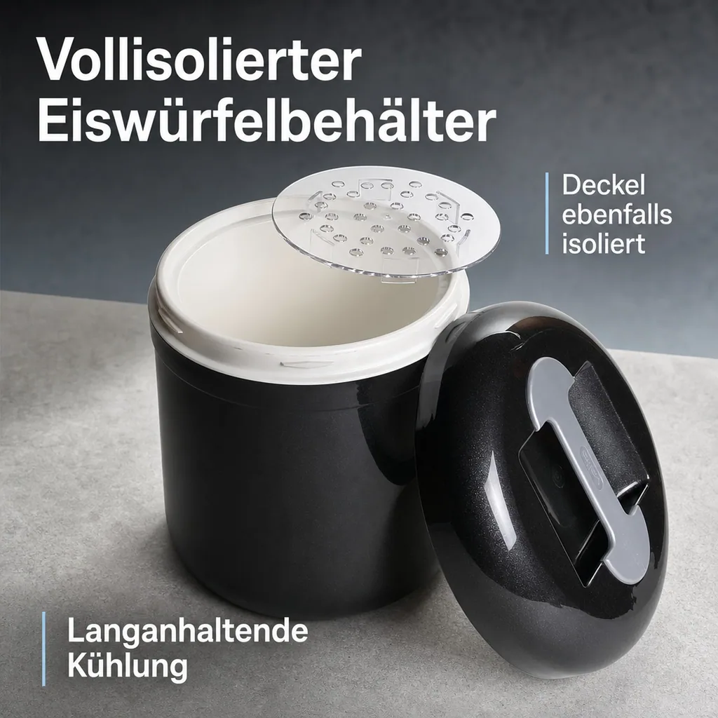 Eiswürfelbehälter - Vollisoliert, 220×220×240mm