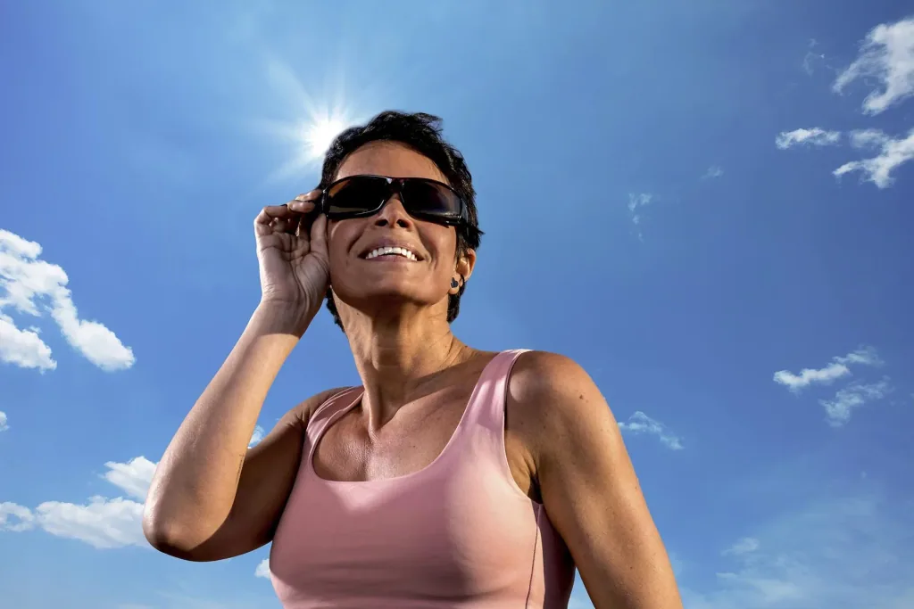 Polarisierte Sonnenbrille, 3er-Set, "HD Polar View", 2 x Schwarz + 1 x Braun/ Hornoptik
