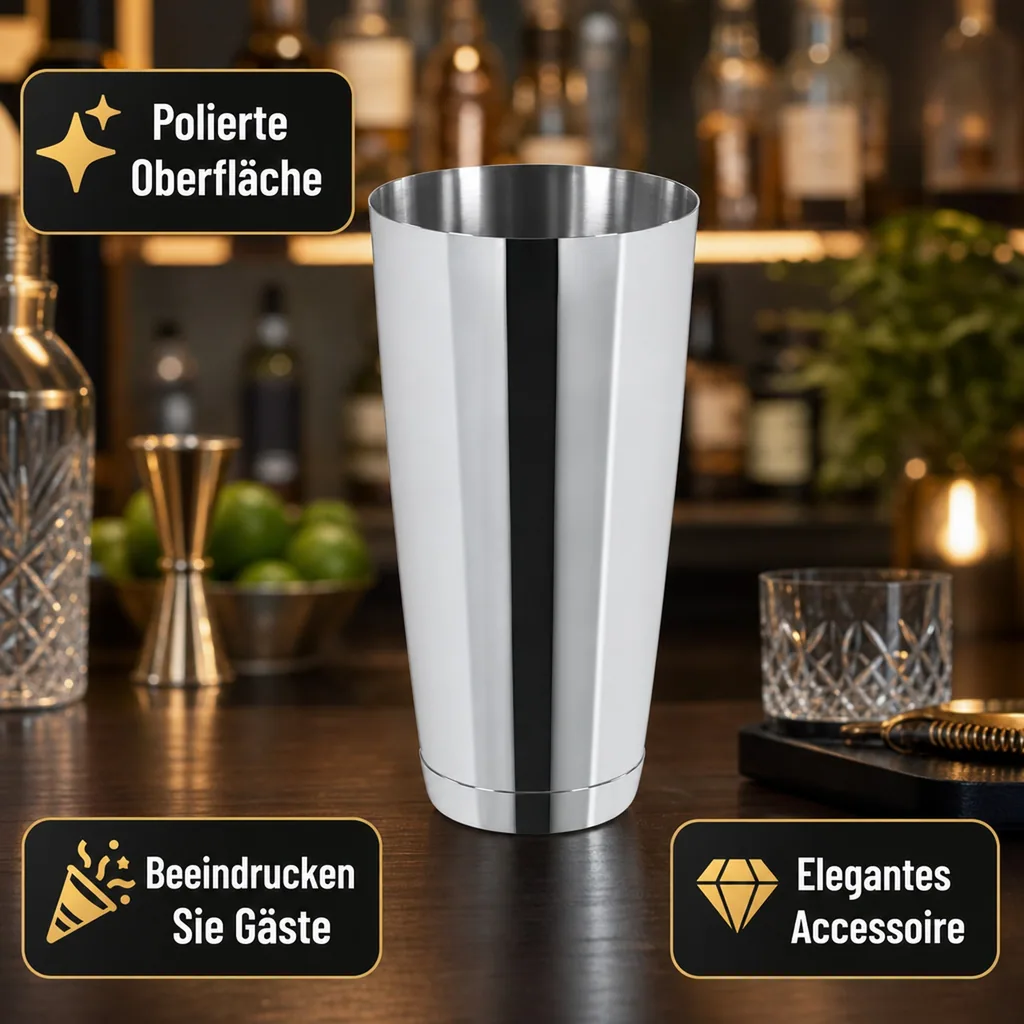 Cocktail shaker - Boston, 28oz.(828ml.) - Edelstahl