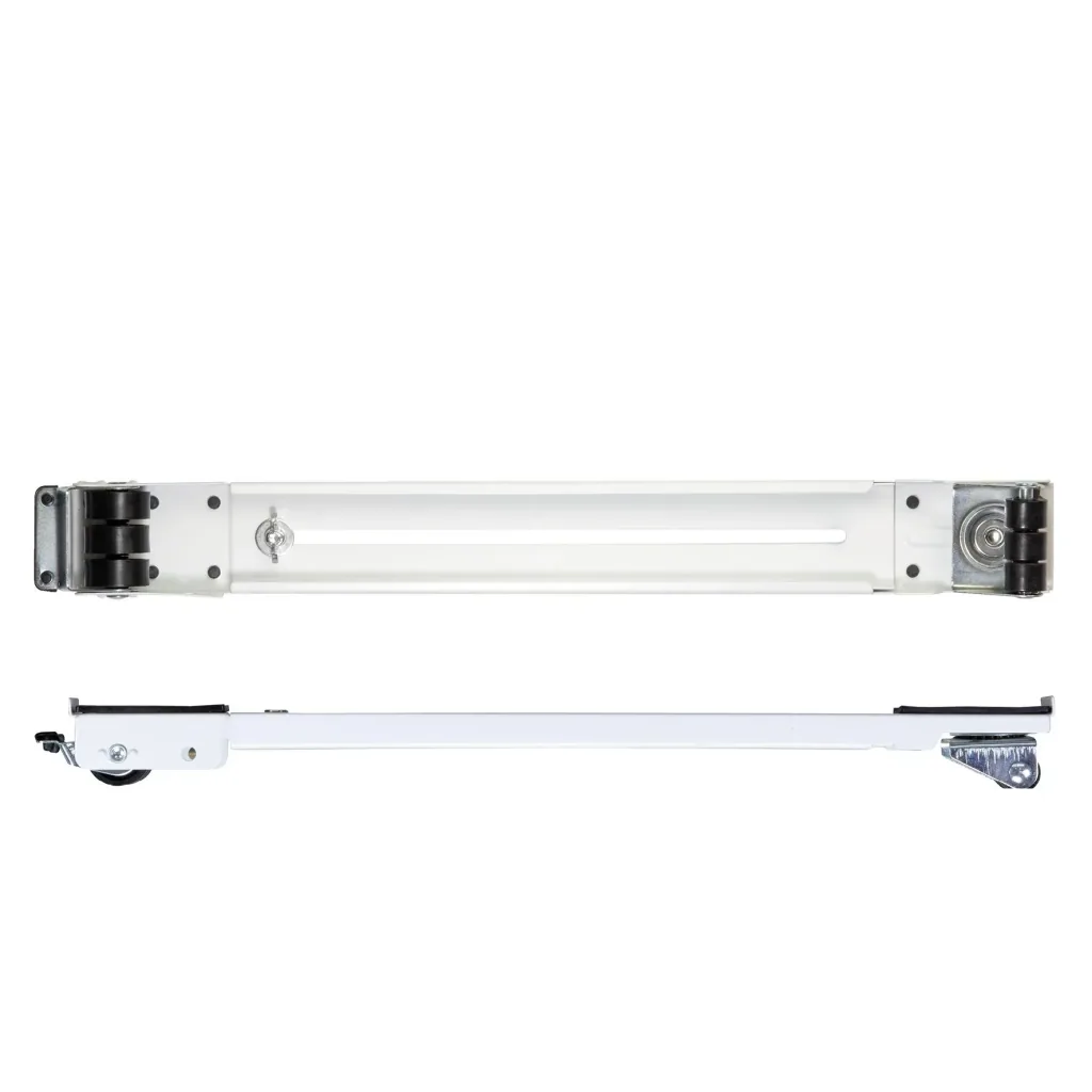 Transportschiene MM 1198 2 teilig, 45-70 cm, ausziehbar, 3 Lenk- & 3 Bockrollen Ø 30 mm, Feststeller, Tragkraft 125 kg