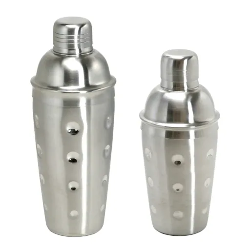 Cocktail shaker 3tlg. - Edelstahl mit Sieb - 700 ml.
