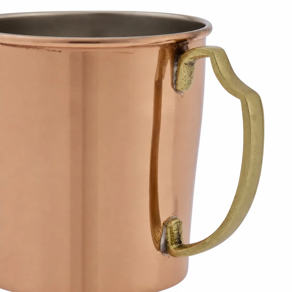Bierkrug, Bierseidel - 0.55 L, Kupfer-Zinn, Handgefertigt