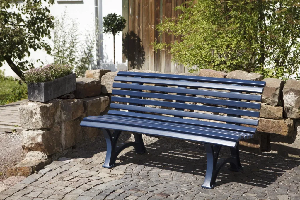 Gartenbank Helgoland blau