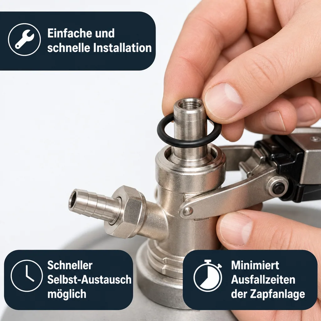 O-Ring, Dichtung für 5/8 Stößel für Keg - Verschluss (Korb-Fitting) (Micro Matic und Hiwi)