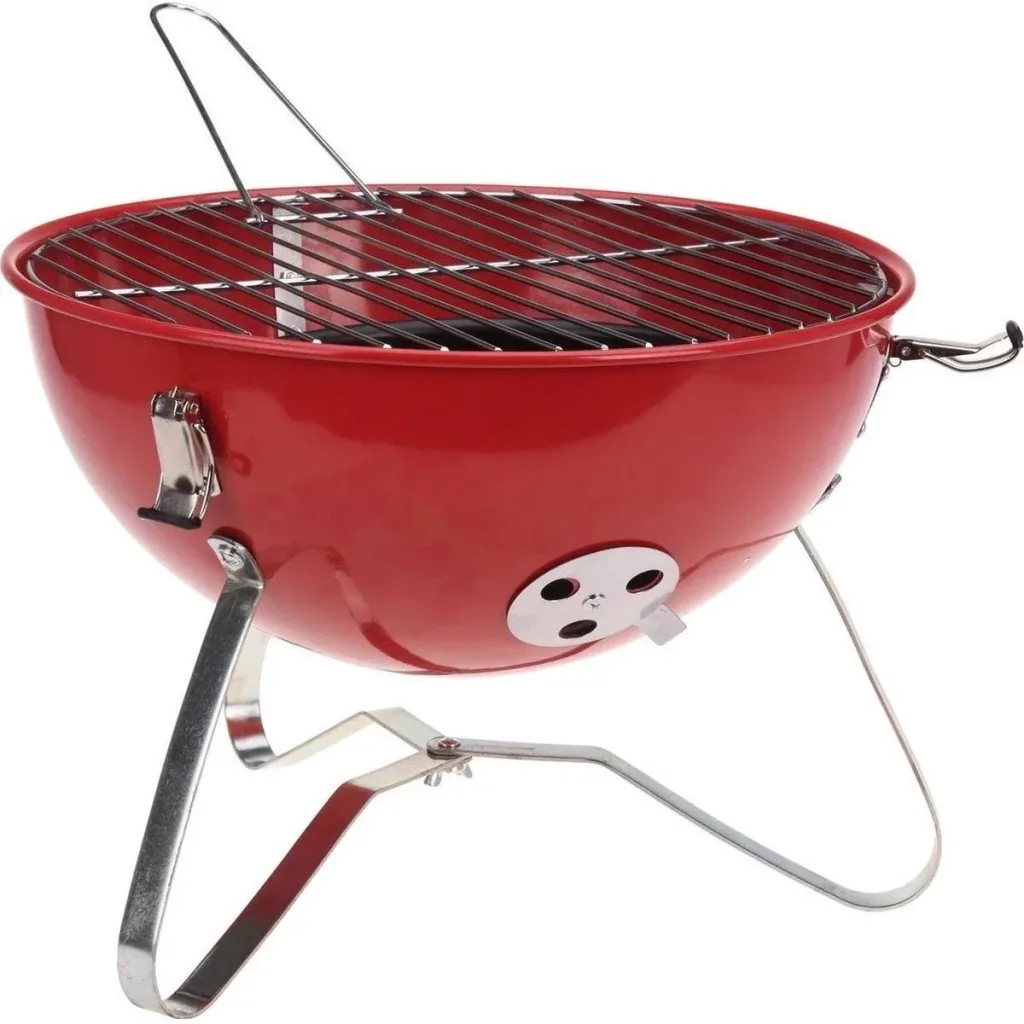 Wilderness Holzkohlegrill Kugelform - Rot