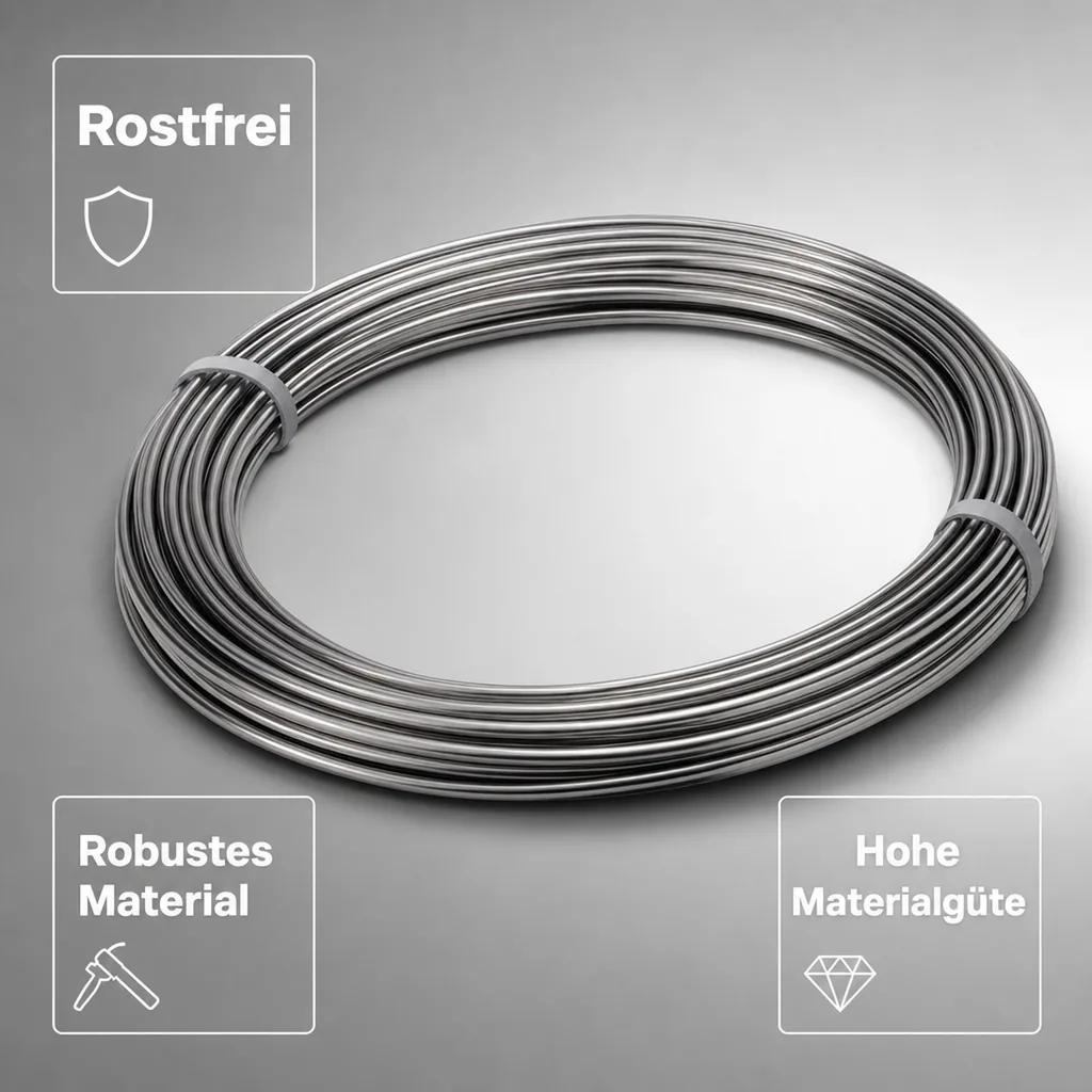 Edelstahlrohr, Rohr Rostfrei - NW 7 mm, 8 x 0,5 mm, Meterware