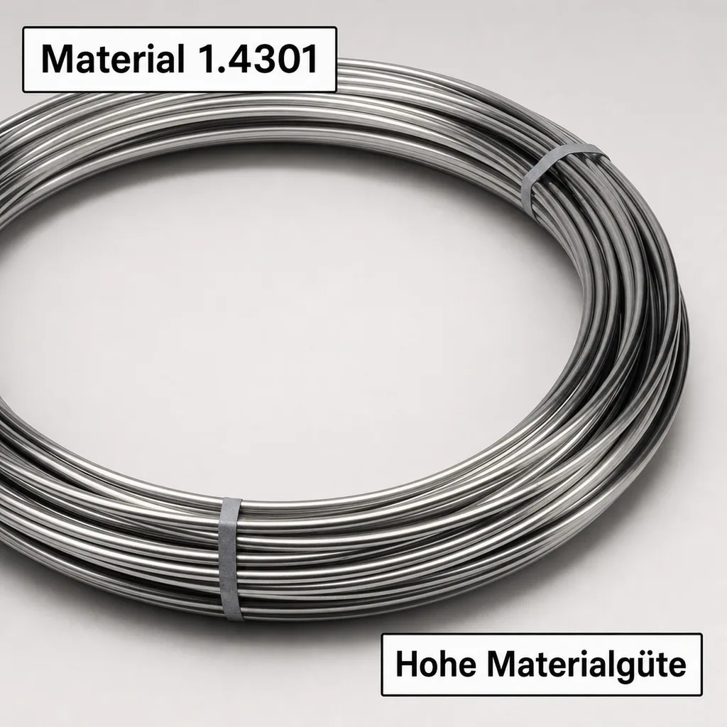 Edelstahlrohr, Rohr Rostfrei - NW 7 mm, 8 x 0,5 mm, Meterware