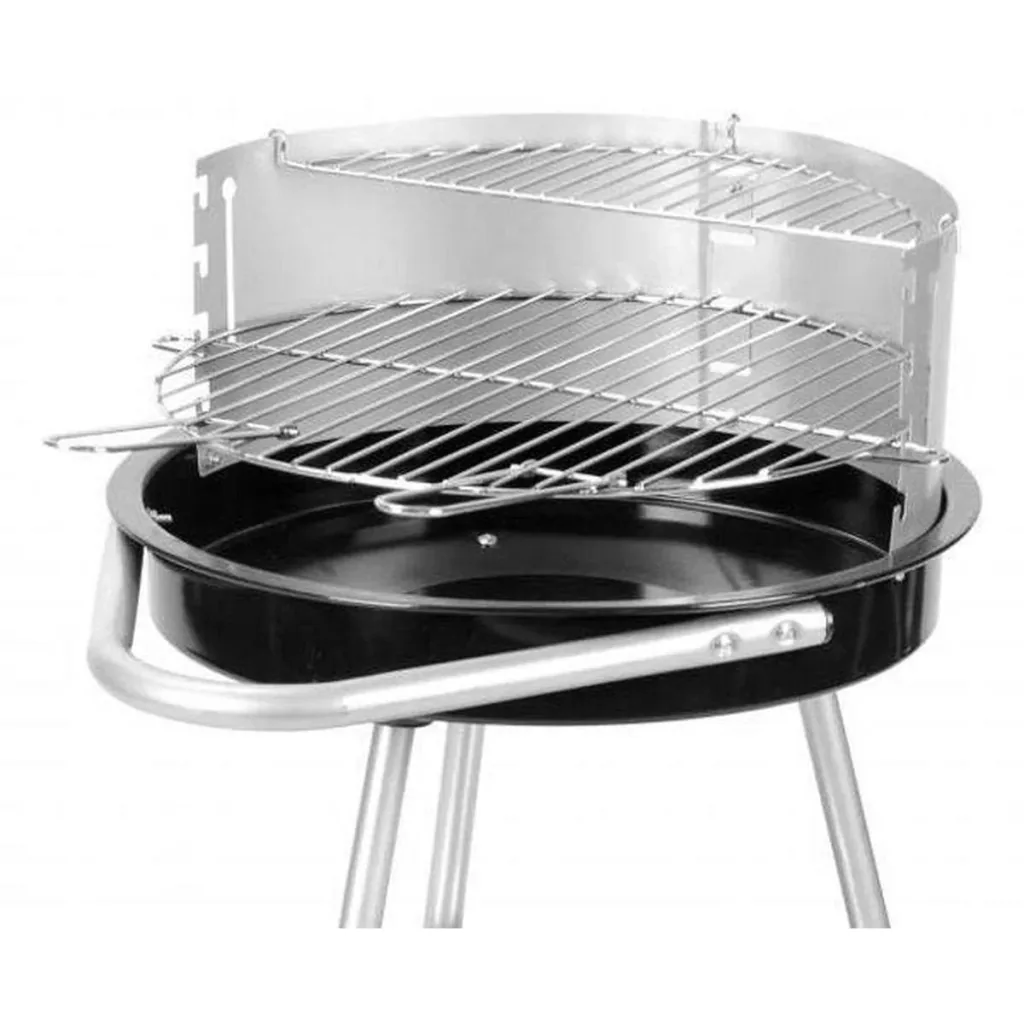 BBQ Holzkohlegrill - Grillfläche Ø47 cm - Halb offen