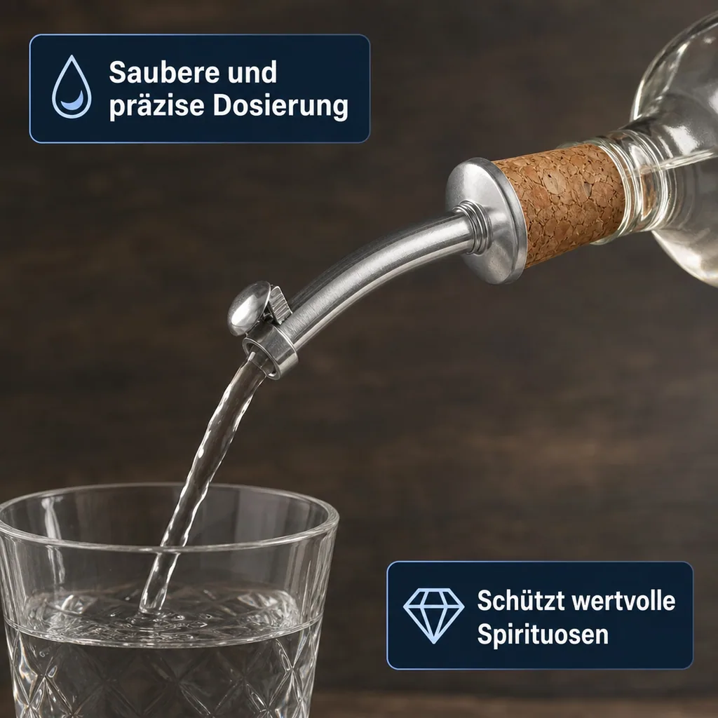 Flaschenausgießer, Ausgießer für flaschen mit Klappe - LINEAR CAP