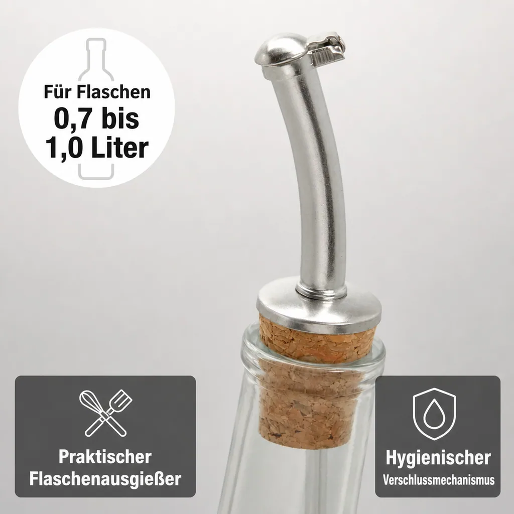 Flaschenausgießer, Ausgießer für flaschen mit Klappe - LINEAR CAP