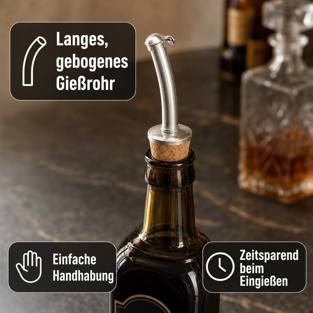 Flaschenausgießer, Ausgießer für flaschen mit Klappe - LINEAR CAP