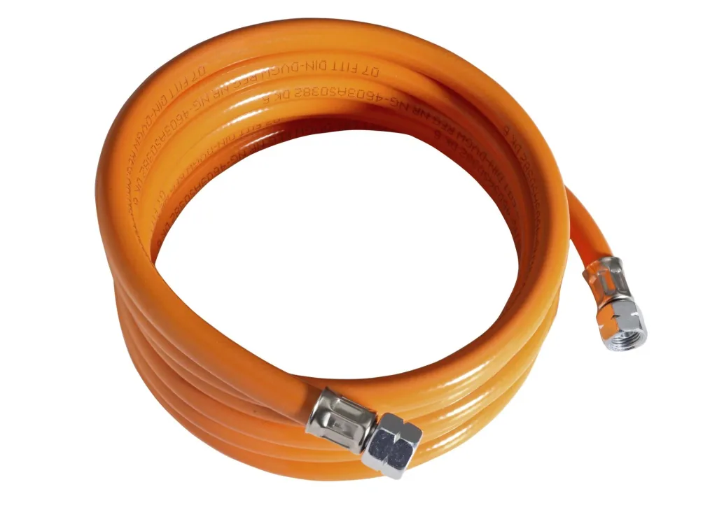 Mitteldruckschlauch 3000 mm, für Propan/Butan, DIN-DVGW 2 x 1/4'' Linksgewinde