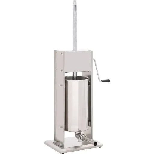Wurstfüller manuell 15 L Edelstahl silberfarben