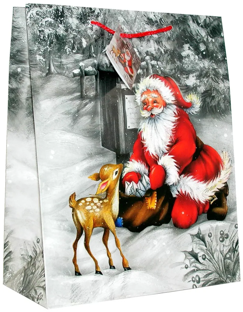 Geschenktüten "Weihnachtsmann", 5 Stück