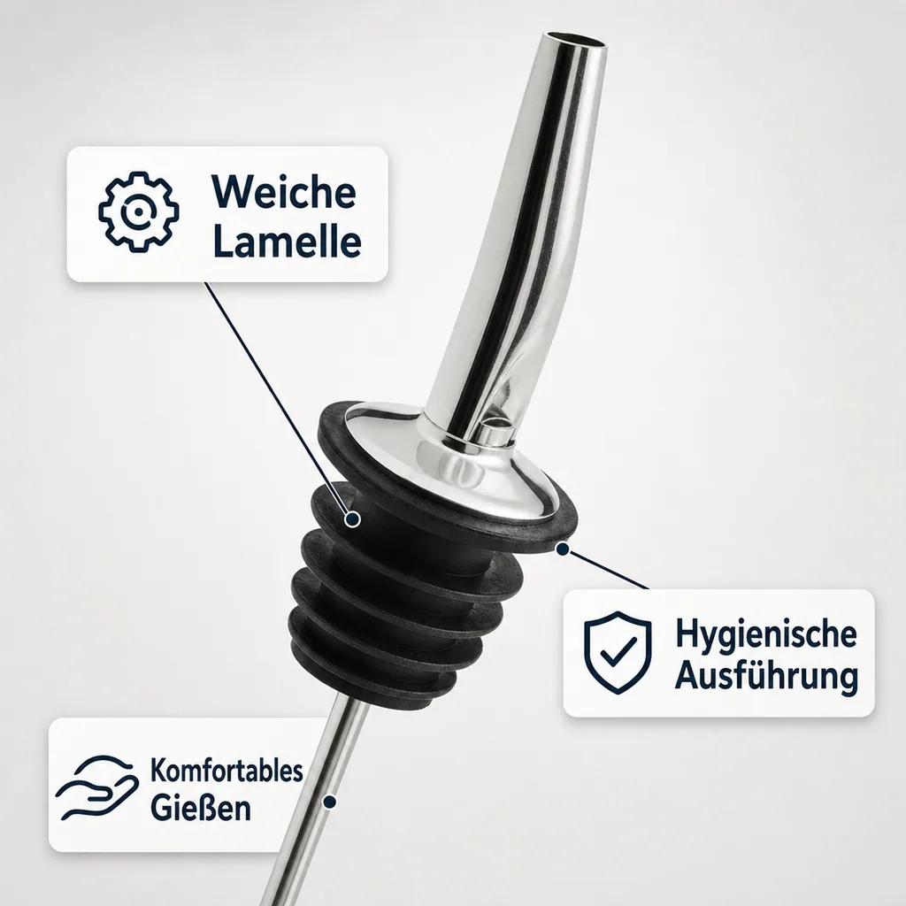 Ausgießer - TOPO, Edelstahl
