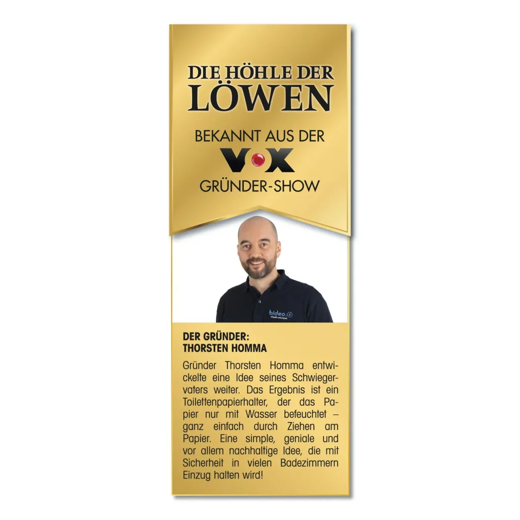 Toilettenpapier-Befeuchter "Bideo"