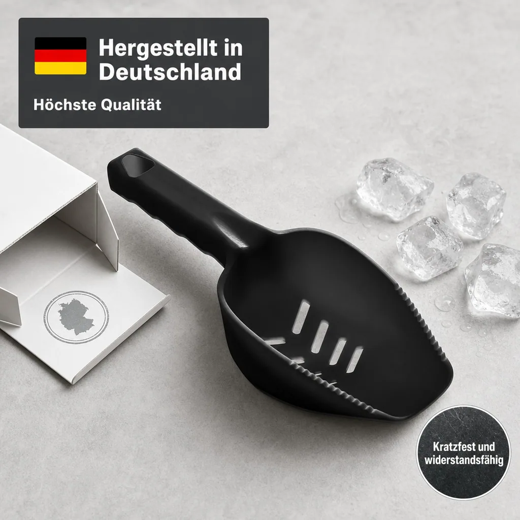 Eisschaufel - TOM FOX - Mit Abfluss-Schlitzen & Spülmaschinenfest
