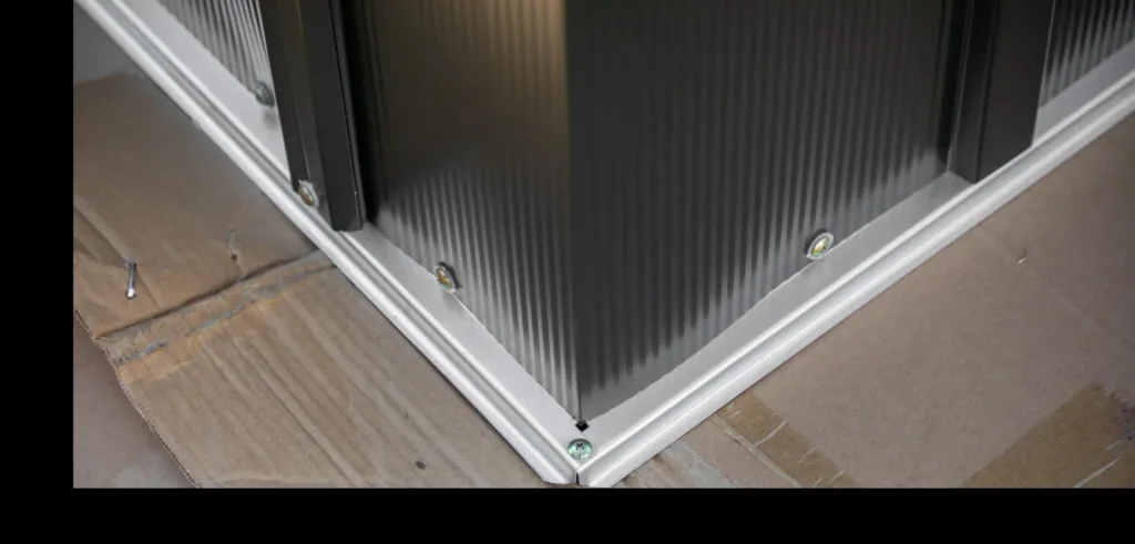 Metallgerätehaus 8x4 onyx schwarz