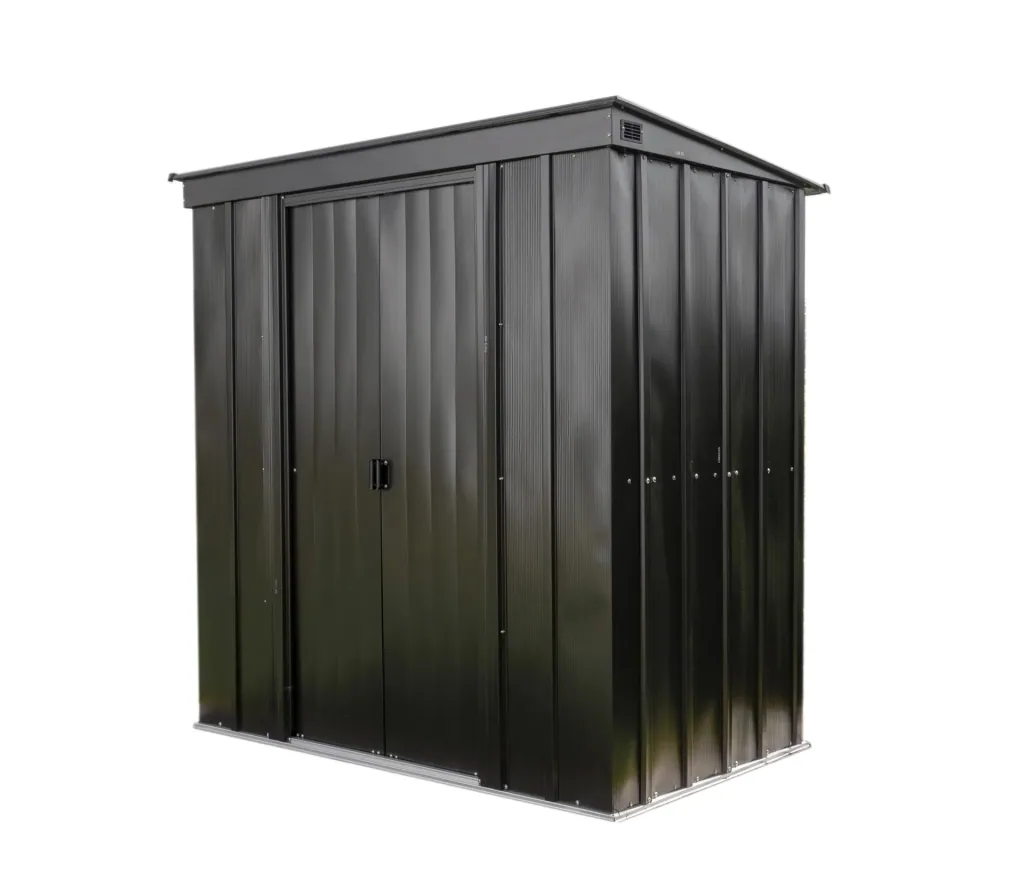Metallgerätehaus 8x4 onyx schwarz