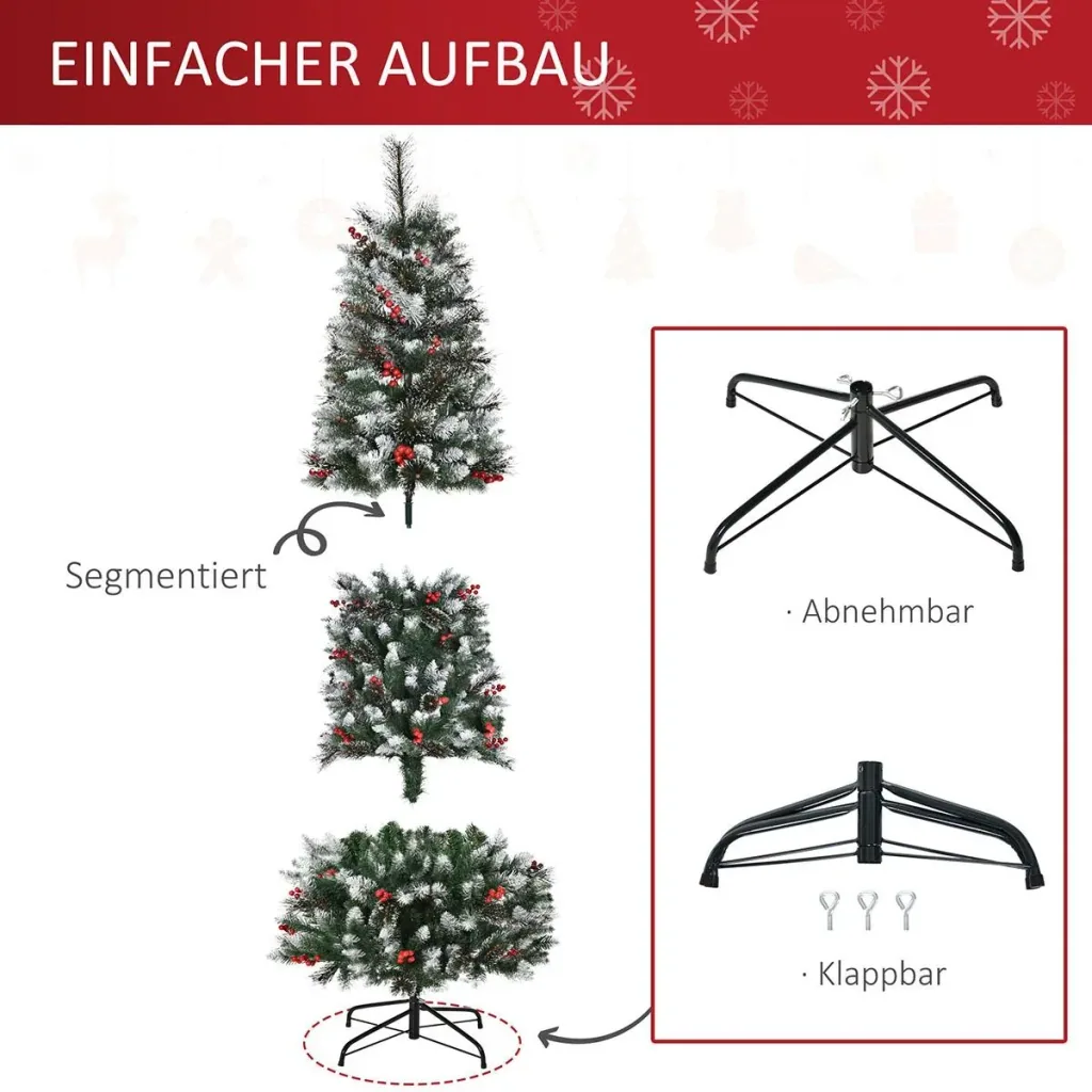 Künstlicher Weihnachtsbaum Weihnachtsbaum, Christbaum, Tannenbaum | Aosom.de
