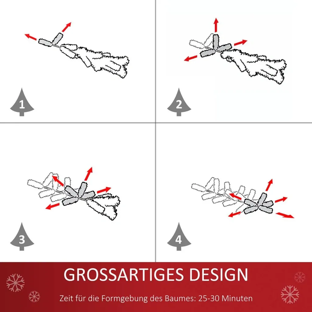 Künstlicher Weihnachtsbaum Weihnachtsbaum, Christbaum, Tannenbaum | Aosom.de