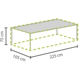 Garten Outdoor Abdeckung für Tisch bis zu 220 cm